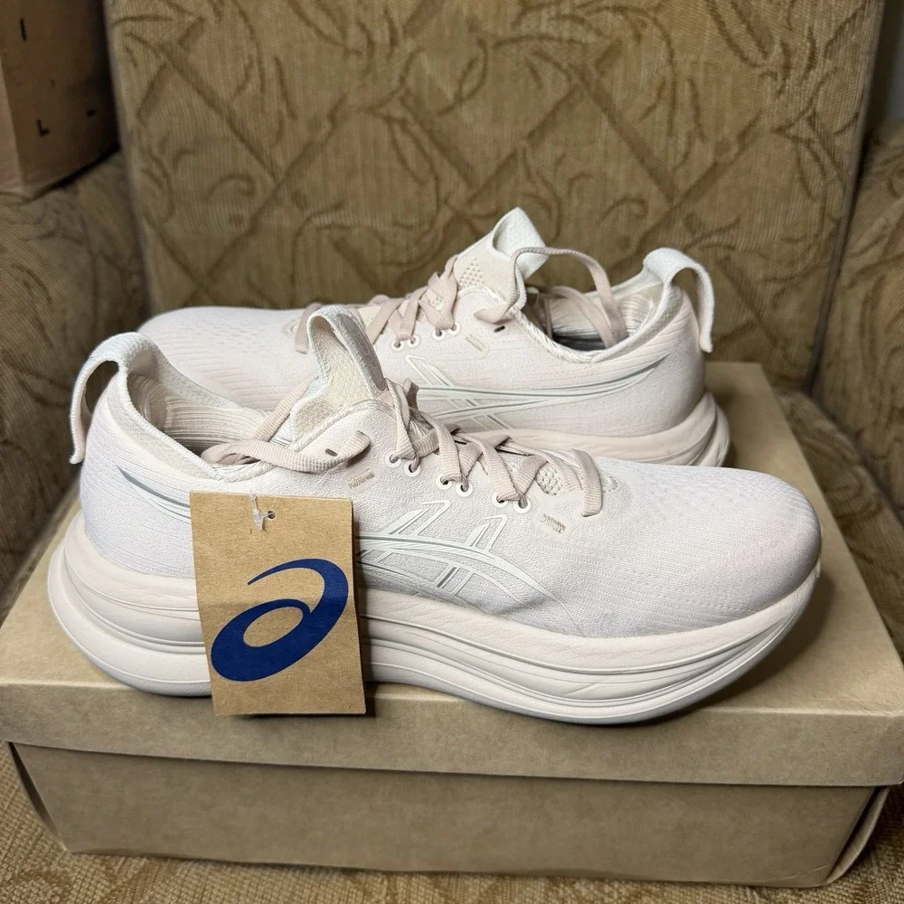 ASICS Gel-Nimbus 28 Mineral Beige Cream 1012B899-250 Women's 9 Running Shoes